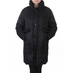 3062 BLACK Куртка пуховая зимняя женская (утиный пух)