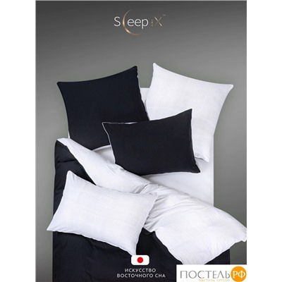 SleepiX ЮКО черн/бел КПБ 145х215-1/180х220-1/50х70-2, 4 пр., модал/бамбук