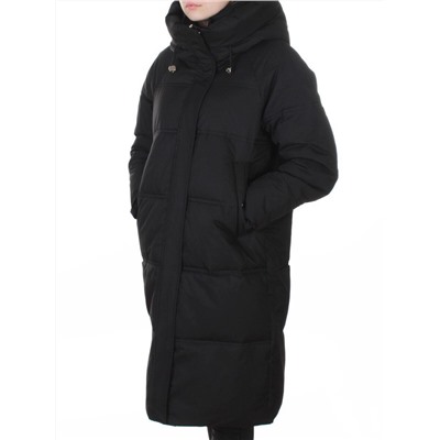 H24-620 BLACK Куртка зимняя женская (200 гр. холлофайбер)