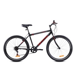 Велосипед 26" рама 17" 7sp KRYPTON TWINKLE TWO чёрный угольный