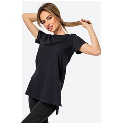 Женская удлиненная футболка с разрезами Happyfox