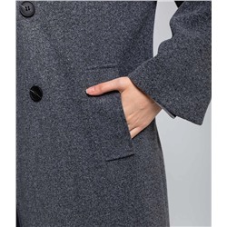 Пальто #КТ8557, серый