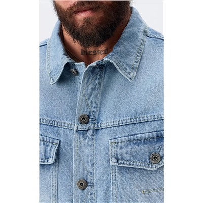 Куртка джинс P611-1286 l.blue