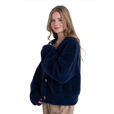Кардиган КОРОТКИЙ ТЕДДИ индиго