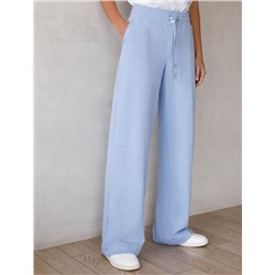 Брюки прямые из премиального футера двухнитки с эластаном