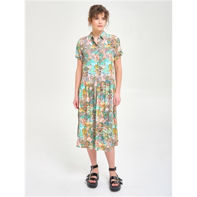 Платье из вискозы с принтом