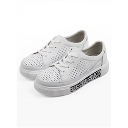 03-C322-9A WHITE Полуботинки летние женские (натуральная кожа)