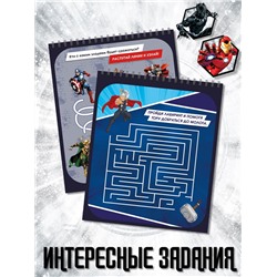 Гравюры - альбом «Мстители», 8 гравюр, цветной фон, MARVEL