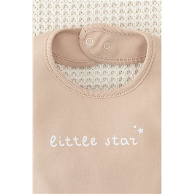 Нагрудник нюдовый беж(little star) Crockid