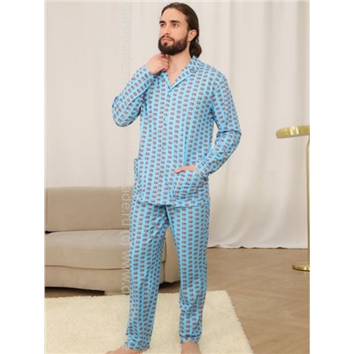 Пижама мужская №2124M-80026 Kusto Almando Melado Дроп