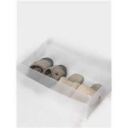 Коробка для хранения сапог с крышкой Uni size, 30×52×12 см, 2 шт.