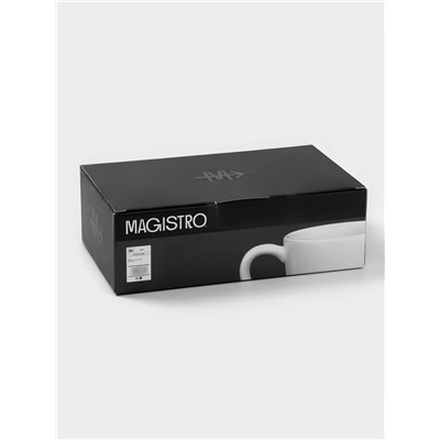 Набор кружек Magistro Mien, 270 мл, 6 шт, фарфор, белый