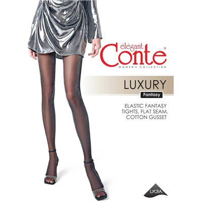 CONTE LUXURY Колготки женские с люрексом