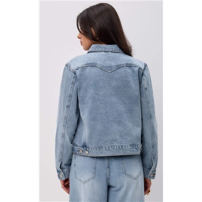 Куртка джинс F312-1237 middle blue
