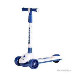 Самокат 3-х колесный SCOOTER Space / YB-168 /уп 8/ синий