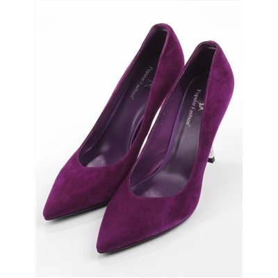 06-A65A-585MD PURPLE Туфли женские (натуральная замша)