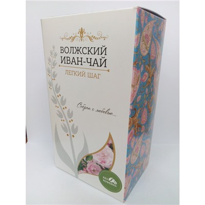 ВОЛЖСКИЙ Иван-Чай листовой ферментированный, сбор "ЛЕГКИЙ ШАГ",60 гр. коробка