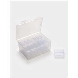 Органайзер для украшений QF, антиокислительный на 14 ячеек, 16.5×12×6 см, прозрачный