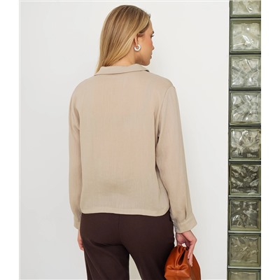 Рубашка #КТ9025 (3), бежевый