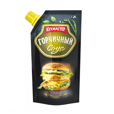 Соус КУХМАСТЕР "Горчичный", 260 г (дой-пак)