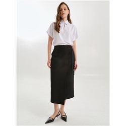 Блузка белая с коротким рукавом