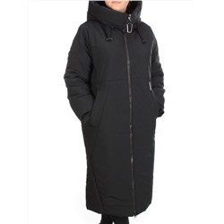 9069 BLACK Пальто зимнее женское CORUSKY  (верблюжья шерсть)