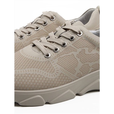 03-YH466-2 BEIGE Кроссовки женские (натуральная кожа)