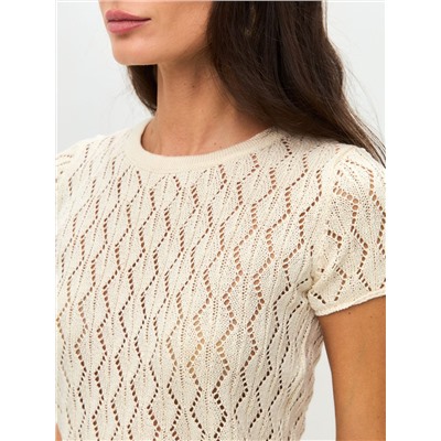 Кроп футболка TIERRA, Светлый беж