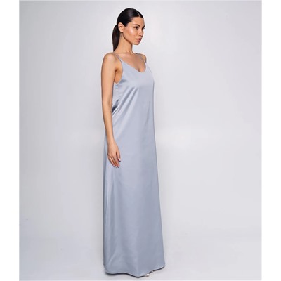 Платье #ОКТ015001, серо-голубой