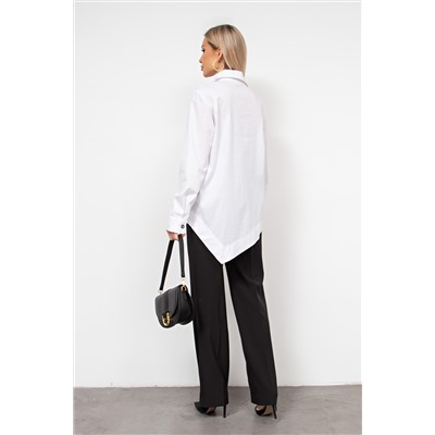 Белая рубашка с длинными рукавами Лояна №1