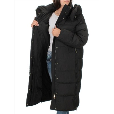 2109 BLACK Пальто зимнее женское (200 гр. холлофайбер)