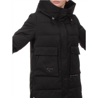 751 BLACK Пальто зимнее женское (170 гр. холлофайбер)