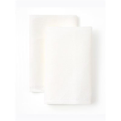 Набор салфеток сервировочных «Этель» Golden deer, 40×40 см - 2 шт., с декоративными кольцами, 100% лён