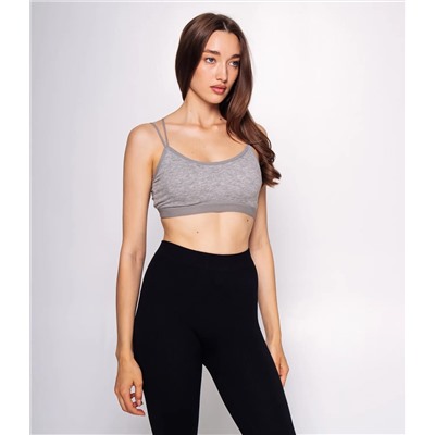 Топ #КТ1937 (1), серый меланж