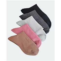 Носки р.35-40 "Без резинки" Комплект - 5 пар