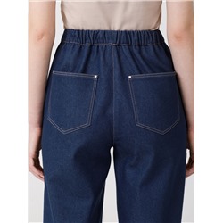 Джинсы сине-серые на эластичном поясе