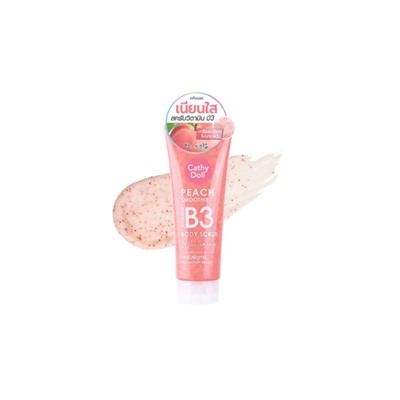 Скраб для тела с витамином B3 отбеливающий Cathy Doll Peach Smoothie Vitamin B3 Body Scrub Whitening 320г