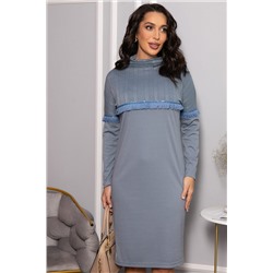 Платье трикотажное Нарина (серое) П14513-10М