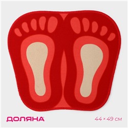 Коврик для дома «Доляна. Следы», 44×49 см, МИКС