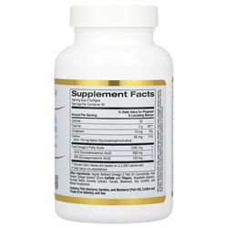California Gold Nutrition, пренатальный комплекс с ДГК для беременных и кормящих матерей, 900 мг, 60 капсул из рыбьего желатина (450 мг в 1 капсуле)