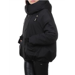 H24-816 BLACK Куртка зимняя женская (150 гр. холлофайбер)