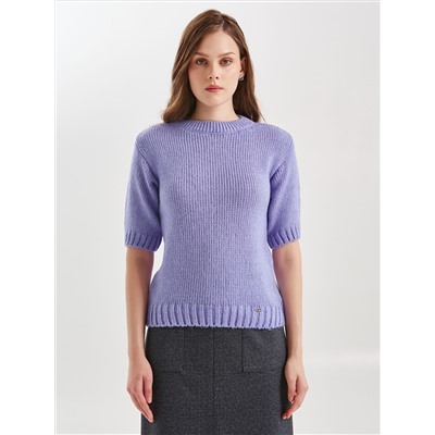 Джемпер вязаный с короткими рукавами