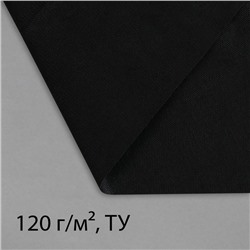 Материал для ландшафтных работ, 10×1.6 м, плотность 120 г/м², спанбонд с УФ-стабилизатором, чёрный, Greengo, Эконом 30%