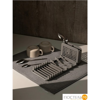 DOME ИКАСТ сер. Коврик с подставкой для посуды 40х50 см, 1 пр.