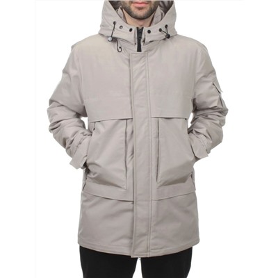 8896 BEIGE Куртка мужская зимняя облегченная (130 гр. холлофайбер)