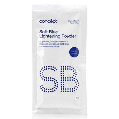 CONCEPT Порошок для осветления волос Soft Blue pure white 30 г
