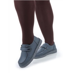 01-D7581-3 BLUE Ботинки демисезонные женские (натуральная кожа)