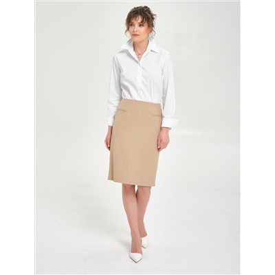 Блузка белая с длинным рукавом