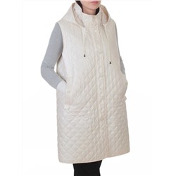 802 LT. BEIGE Жилет утепленный женский (50 гр. синтепон)