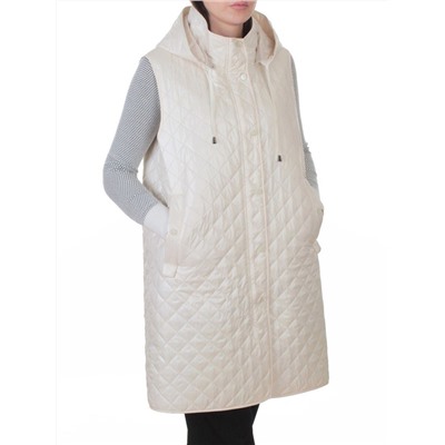 802 LT. BEIGE Жилет утепленный женский (50 гр. синтепон)